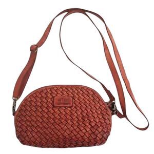 Milo Elegant Woven Genuine Leather CANADA Crossbody Bag - Great Condition
